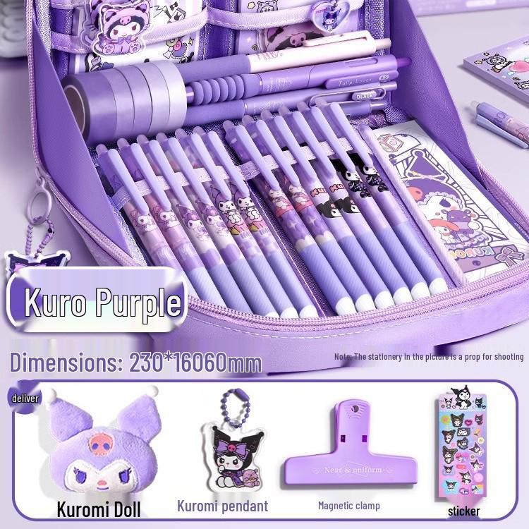 2026 Girls' Pencil Case: Stylish, High-Capacity Stationery Box Set for Primary & Junior High Students