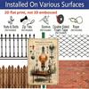 2D Flat Vintage Electrical Circuitry Diagrams Metal Sign - Retro Wall Art with Pre-Drilled Holes Suitable for Home, Office, , Lab Decor - Educational