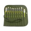 Painting Brushes Canvas Storage Bag,  Slots Watercolour and Gouache Brushes Calligraphy Brushes Storage Bag, Roll up Pen Bag