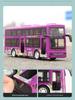 Children's Double-Decker Bus Toy with Open Doors, Lights, Music, and Inertia Simulation for Sightseeing and Public Transport Play.