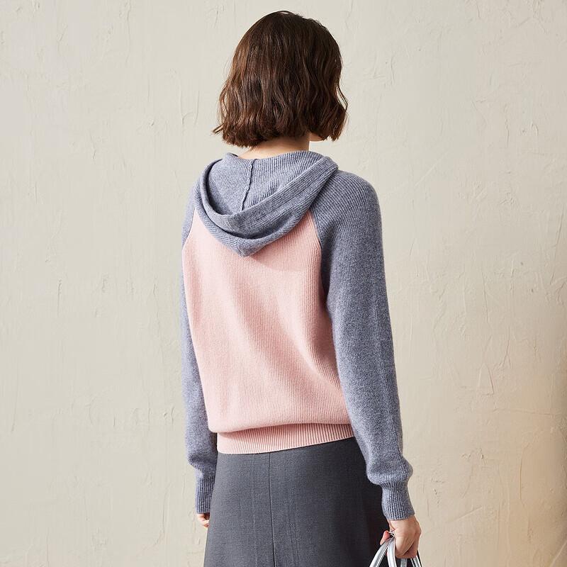 Komomboka Women's Hooded Pure Cashmere Sweater