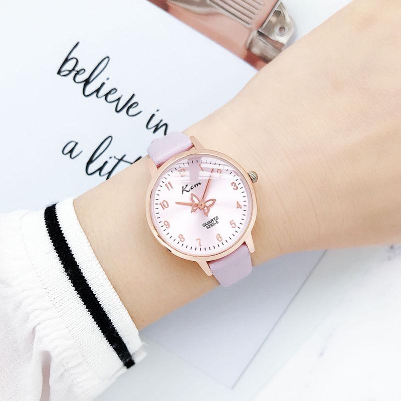 Women's Butterfly Dial Waterproof Watch - Trendy, Simple Design for Students