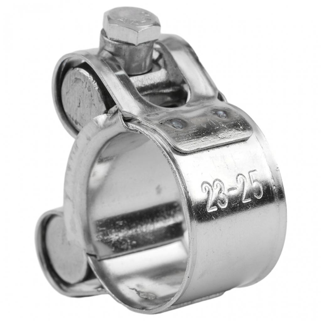 Hose Clamp Heavy Duty Silicone Silver Small Set Screw