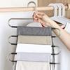 Pants Hangers 5 Pieces Non Space Saving Hangers Stainless Steel Clothes Hangers Closet Organizer For Pants Jeans Scarf