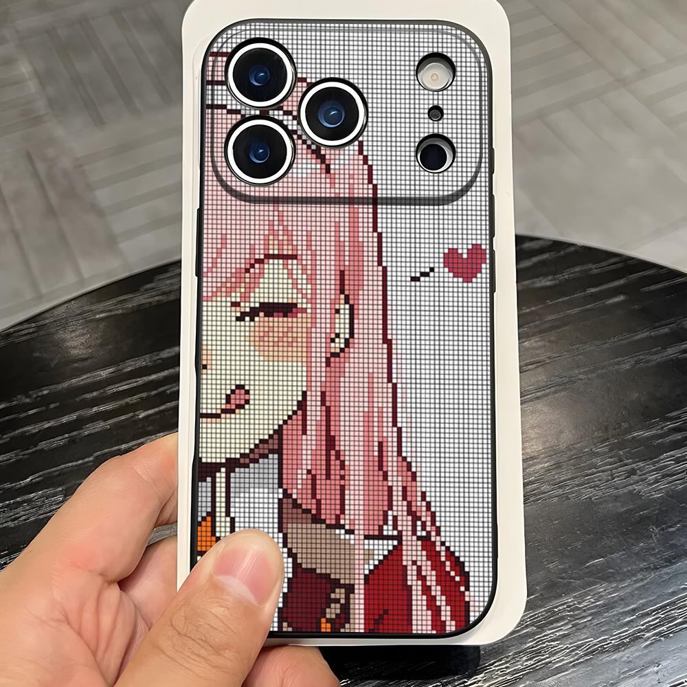 Zero Two Darling In The FranXX Anime Phone Case For IPhone 17 Pro Max 16 15 14 Pro Max 13 11 X Xs Xr 8 7Plus Silicone Cover