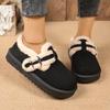Fashion Women Boots 2025 New Fashion Faux Fur Shoes Women Thick Bottom Non Slip Ankle Boots Warm Metal Belt Buckle Snow Boots Women