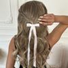 Bow Headband Girl Hair Accessories Sweet Simple High Sense Lotus Leaf Edge Long Streamer Headdress