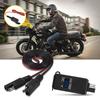 QC3.0 Motorcycle 2 USB Fast Charger Waterproof With Voltmeter Digital Charge SAE To USB  Motorbike Inline Fuse Power Supply