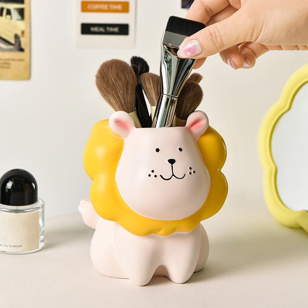 Ornament Cartoon Pen Holder Cream Style Stationery Organizer Creative Pencil Storage Box  Student