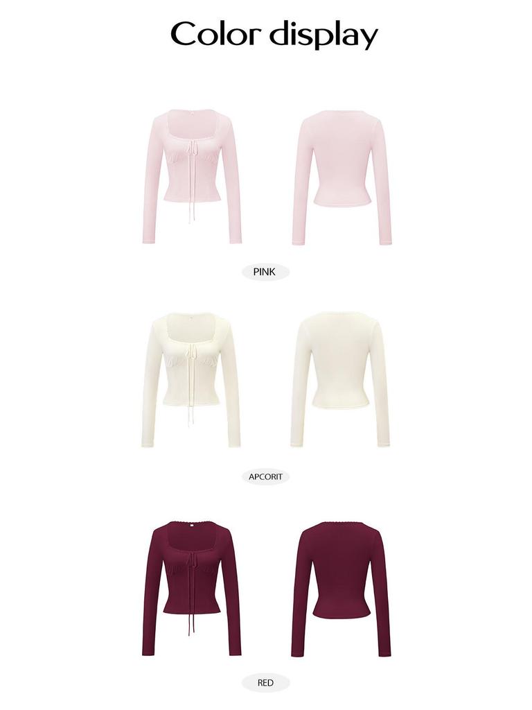 Di Yun Y2K Hot Girl Lace Long Sleeve Top – Women's Fashion for Fall/Winter 2025