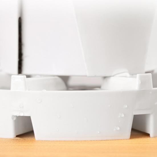 Flower Pot Tray Good Drainage Moisturizing Effect Lightweight Design Drainage Plant Tray Hollow Design Plant Saucer