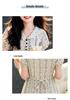 Girl's Elegant Blue & White Floral Lapel Summer Dress 2026