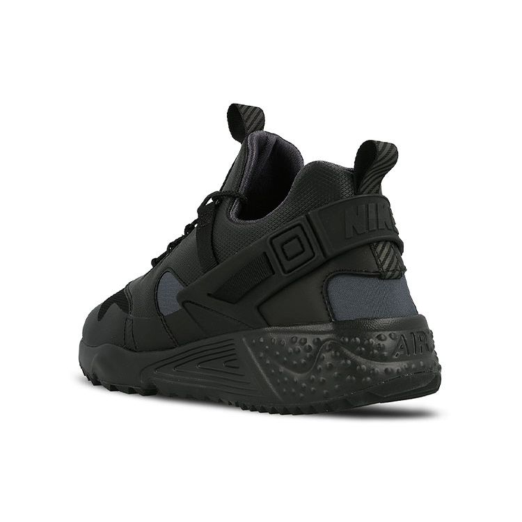 Nike Run Utility Premium Retro Fabric Shock Absorption Slip Resistant Durable Low Top Marathon Running Shoes Men Sneaker Black 806979-002