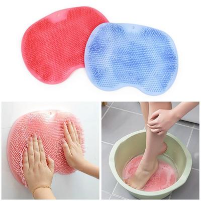 Blue Silicone Foot Wash Mat 1p Foot Cleaner Foot Brush (12592077)