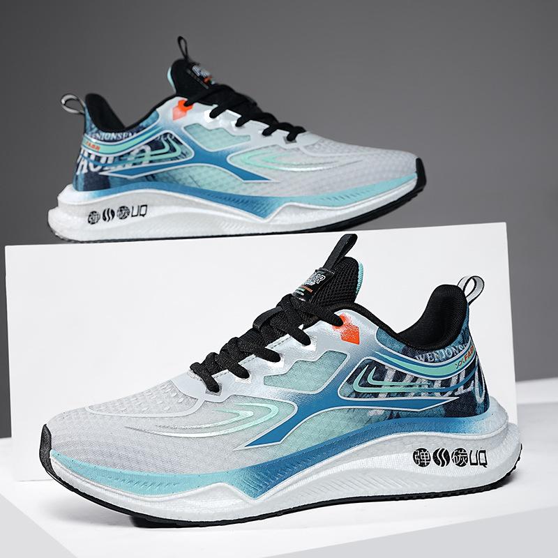 Lightweight wear-resistant sports shoes running shoes men's spring new mesh breathable cushioning soft-soled casual shoes jogging shoes