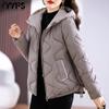 Damesmode Casual Herfst Winter Effen Kleur Print Lange Mouw Jassen & Jassen Donsjassen