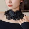 Women Cute Detachable Lapel Collar Shirt Dress Shawl Decorative Fake Collar Sweet Scarf Wrap Lady Girl False Collar