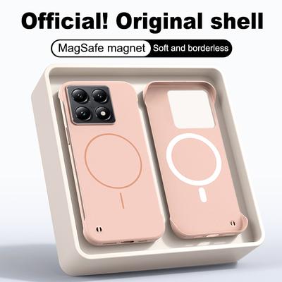 Frameless Ultra Thin Magnetic Case For Xiaomi 14T Pro Magsafe Hard PC Matte Shockproof Cover For MI14T 14TPro Shell Bumper