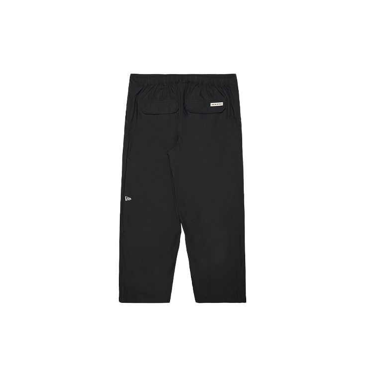 New Era Solid Color Mid Waist Loose Straight Leg Zipper Casual Pants Unisex pants Black 13718735