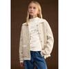 ELLE KIDS Girls' Shimmering Lapel Cardigan
