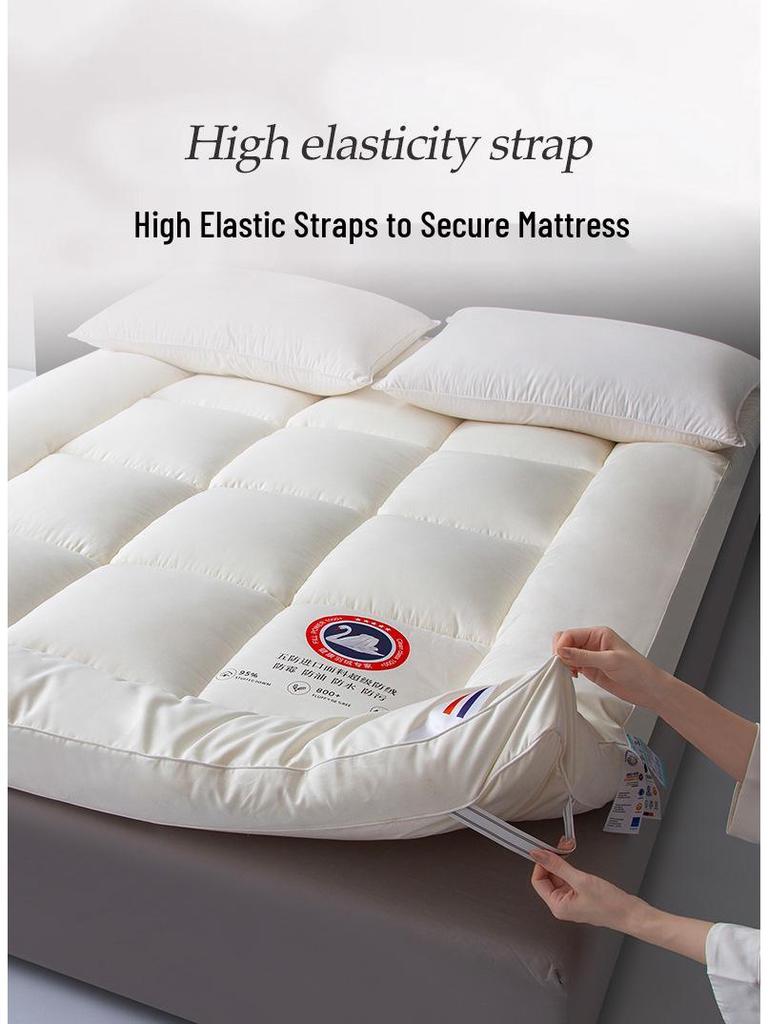Class A 3D Feather Down Mattress Topper for Dorms, Hotels, and B&Bs