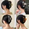 Koreanischer Stil Großer quadratischer Haarclip Damen Einfacher Jelly-Farben Haifischclip Haaraccessoires