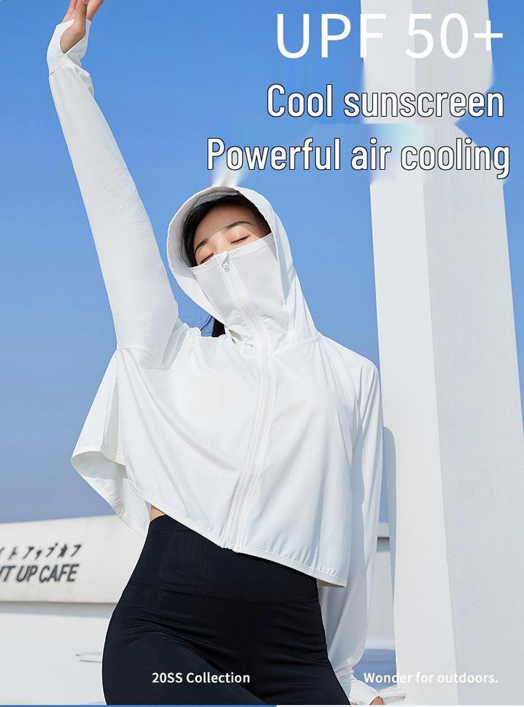 Women's UPF50+ Silk Blend Sun Protection Windbreaker - 2025 Edition for Outdoor Activities