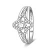 Anelli Semplici in Argento 925 Stella Diamante Lucida Cuore Pietra Blu Gemma Coppia Fedina Liscia Gioiello Regalo per Matrimonio Fidanzamento