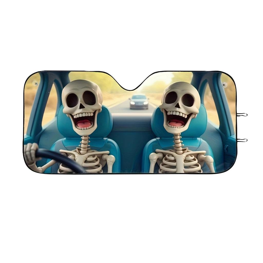 Fun Windscreen Sunshade Universal Foldable Front Window Sunshade UV Rays And Heat Cute Windscreen Cover