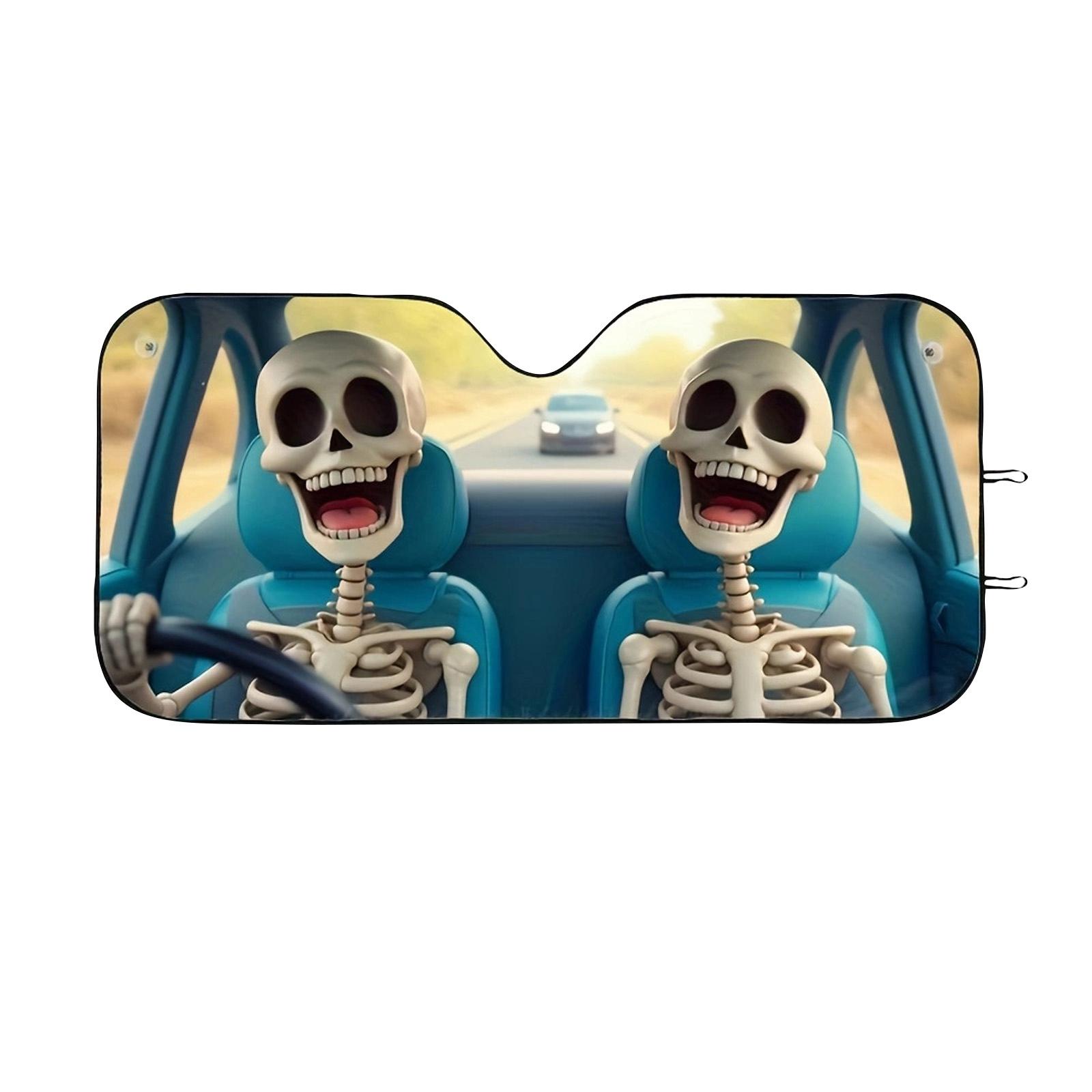 

Забавный солнцезащитный козырек на лобовое стекло Универсальный складной солнцезащитный козырек на переднее стекло Защита от УФ-лучей и жары Милый чехол на лобовое стекло M белый