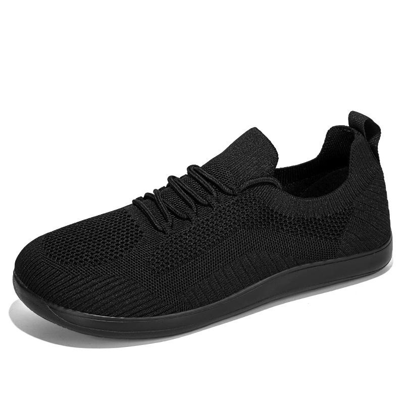 

Simple Wide Footed Men and Women Universal Mesh Breathable Sports Shoes Lightweight Casual Flat Shoes Summer Cool Walking Shoes 36 чёрный