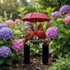 Acrylic Bird Statue Waterproof Little Bird Card Cute Red Bird Flat Insertion  Courtyard Decoration