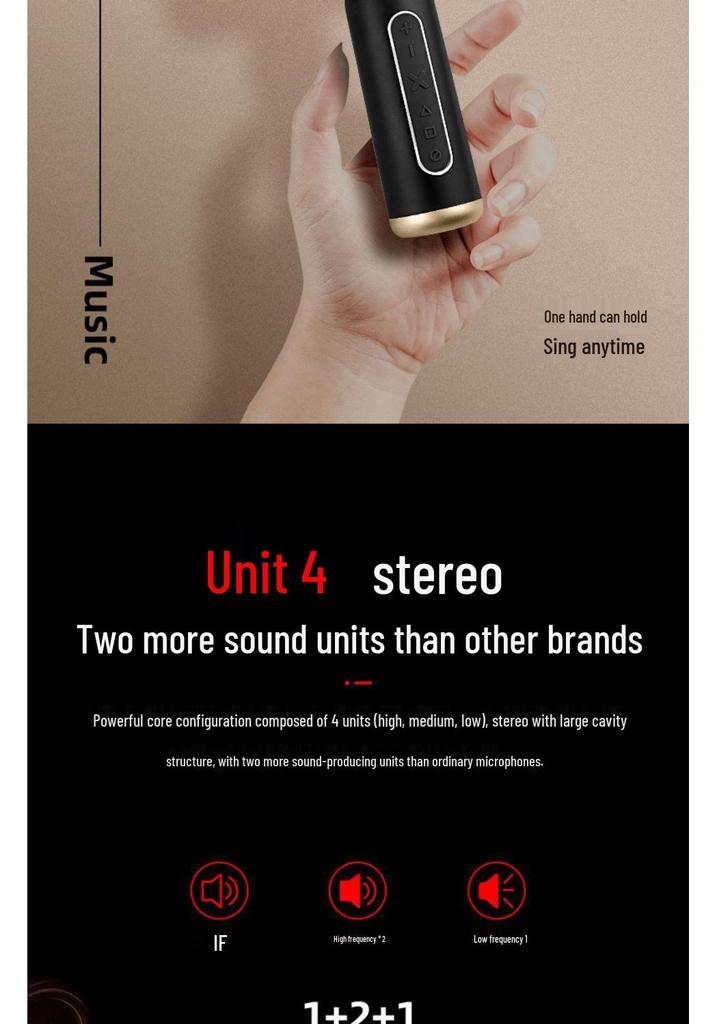 2025 KTV Microphone Speaker with Sound Card for Home Use – Universal Compatibility with Mobile Phones, TVs, and More
