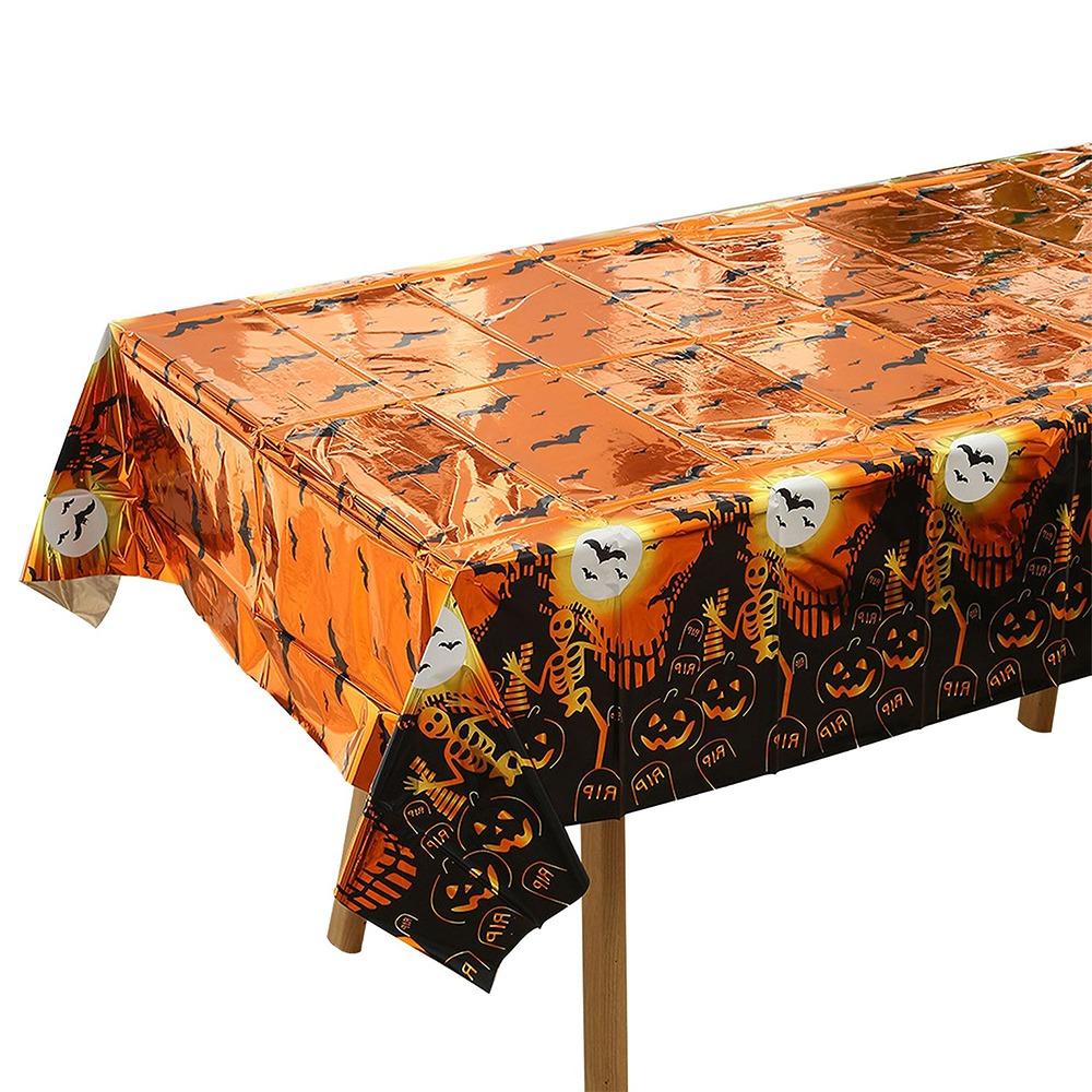 Plastic Material Disposable Tablecloth Rectangular Shape Rectangular Tablecloth  Horror Night