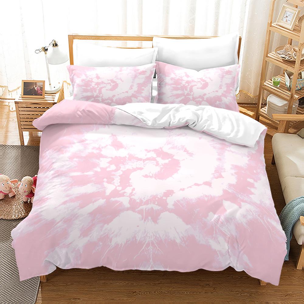 Dream Halo Dyeing Bedding Set Single Double Twin Size For Girls Kids Beauty Home Decor Soft Bedclothes Colorful Duvet Cover Set