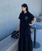 Kaelbinkeullainjin In The City Oversized Contrast Stitch Graphic Tee Black 4Rf296G Ub1