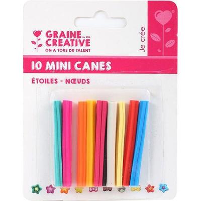 Mini Canes - Rougier & Plé - Stars - Multicolored - 10 Pcs - Mixed