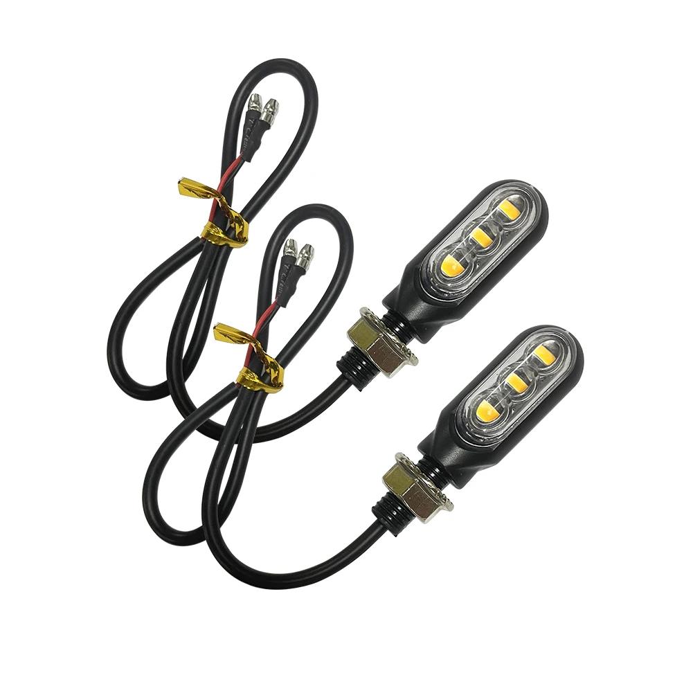 

Универсальные 12V мигающие поворотники Мини светодиодные фонари для мотоцикла Задний указатель поворота Стоп-сигнал для Cafe Racer Honda BMW Yamaha
