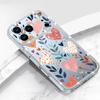 Pink Hearts Eye Pattern Diamond Case For iPhone 17 Pro Max Funda iPhone 16 Pro Max 15 14 13 11 Clear TPU Silicone Soft Cover