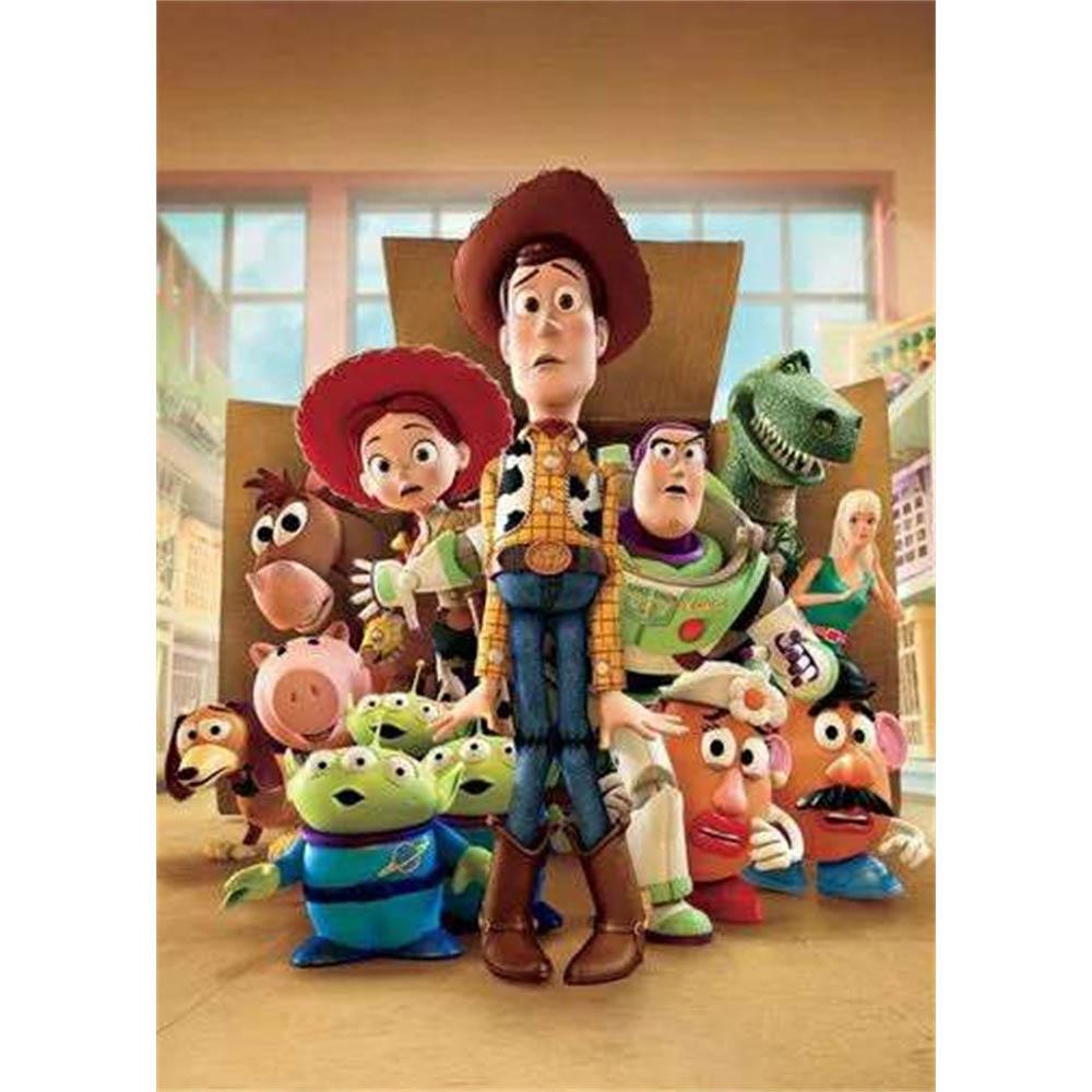 

Toy Story Disney Cartoon Puzzle Cross Printed Square Pattern Mosaic Diamond Painting Art Stitch 5d Children Girl Big Size Large Round 20x30cm