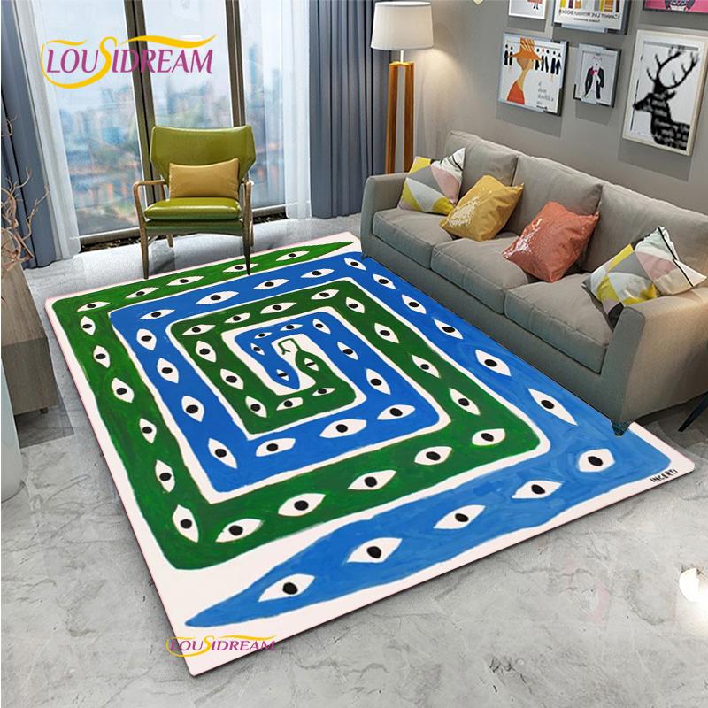 Ancient Egyptian Abstract Carpet for Living Room Bedroom Rug Kitchen Door Kids Unslip Floor Mats Photography Props Alfombra Rug