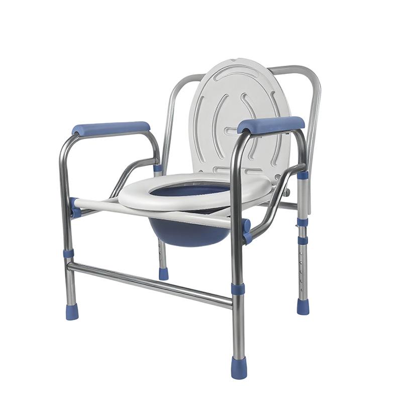 Elderly Foldable Multifunction Toilet Chair: Portable & Household Use