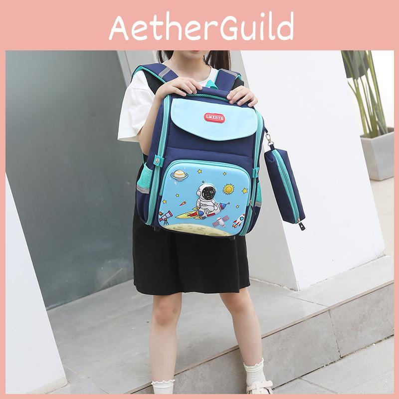 Lightweight And Spacious Kids School Backpack With Cute Cartoon Patterns