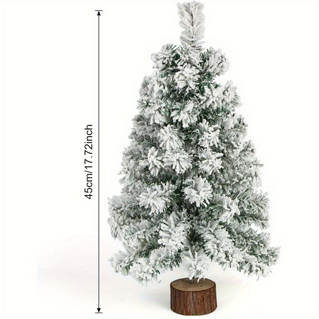 18 Zoll Künstlicher Weihnachtsbaum Kleiner Gefälschter Bereifter Tannenbaum für Zuhause Bauernhaus Tischplatte Kaminsims Fensterbank Weihnachtsdekorationen