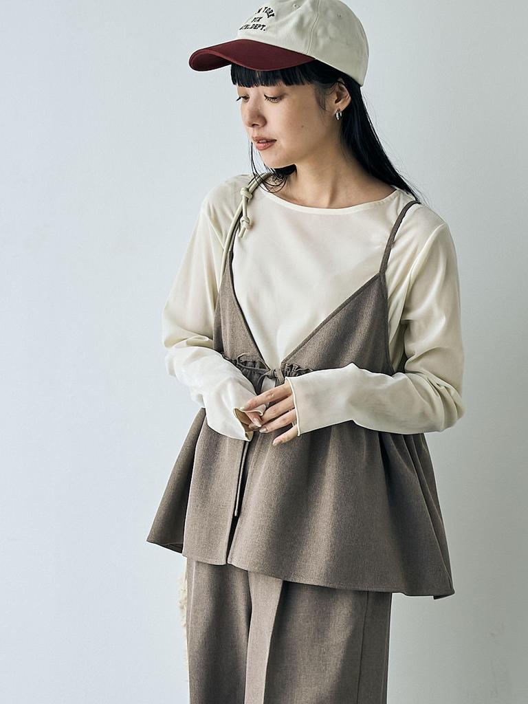 Cohen Sokore! Wool-Like Camisole Set, 76756460369, 2370 Beige (23), Large