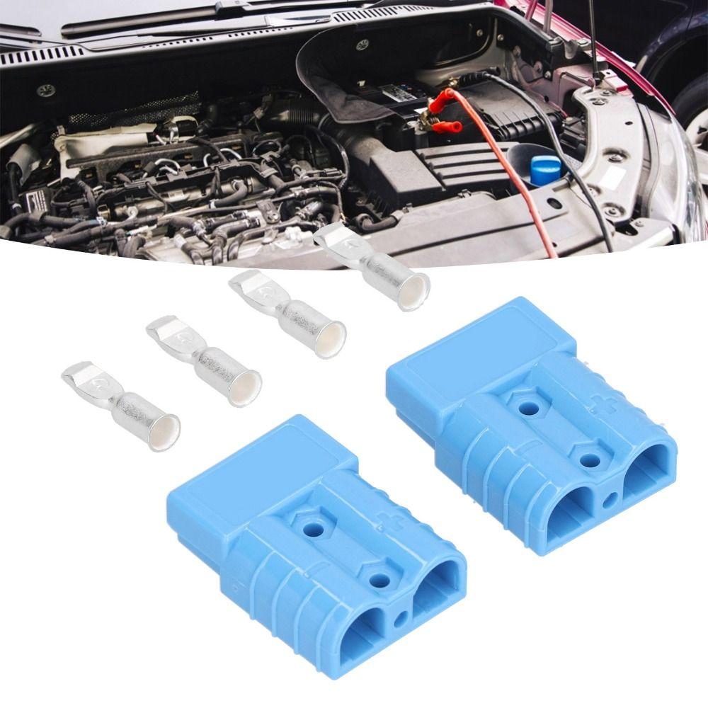 2PCS 50A Battery Connector 600V Lightweight Design Quick Disconnection Plug Quick Connect Disconnec Automotive Battery