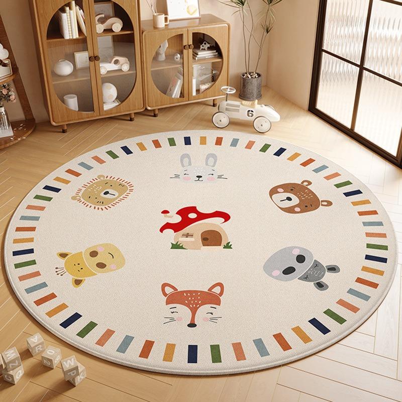 Cartoon Animal Children's Room Floor Mat Anti Slip Carpet for Children's Room Rugs for Bedroom Carpets for Living Room
