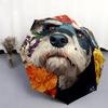 Schnauzer Pattern, Automatic Folding Umbrella, Portable and Foldable Design, 8 Ribs, a Christmas or Birthday Gift.