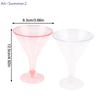 {Summer2} 10Pcs Plastic Martini Cups Transparent Cocktail Dessert Unbreakable Mini Cups For Wedding Party Bowl Wine Ice Cream