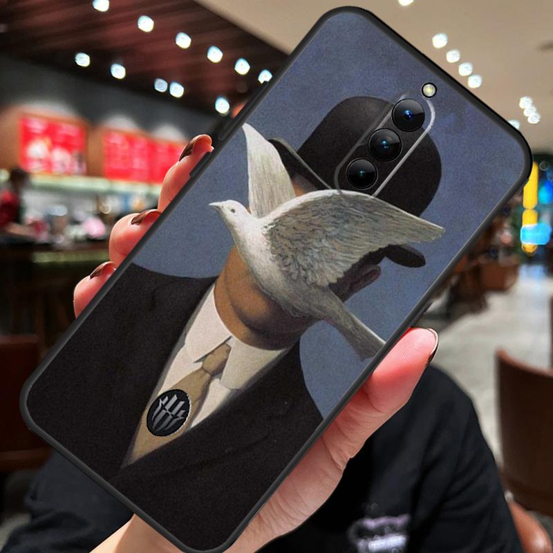 Rene Magritte Art Case For ZTE Nubia Red Magic 10 Air 7 6S 7S Pro Red Magic 11 10 9 8 8S 9S 10S Pro Plus Cover
